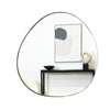 Ava - Gold Pond Shaped Irregular Mirror 66cm x 63cm