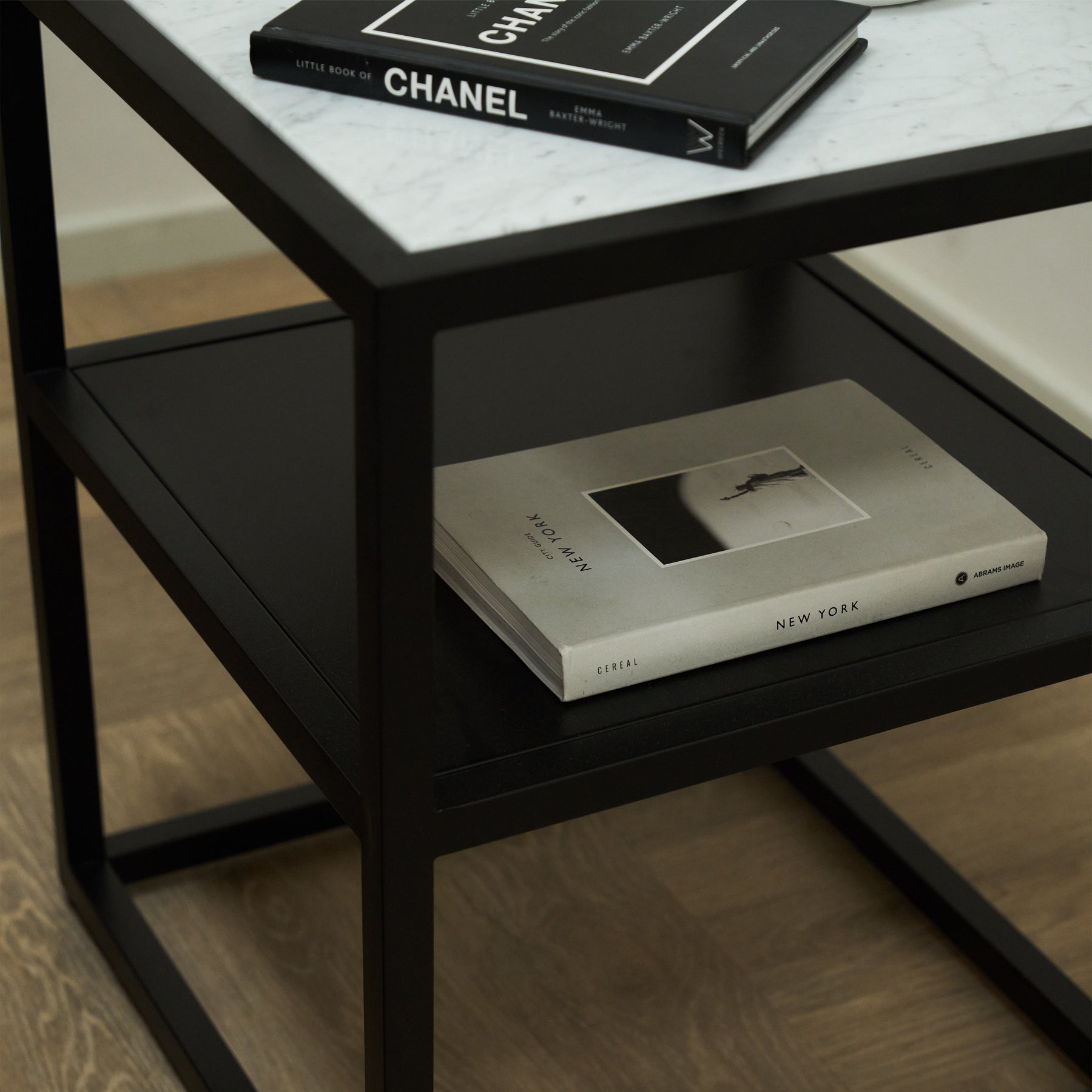 Axel - White Marble Square Side Table