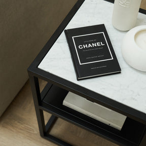 Axel - White Marble Square Side Table