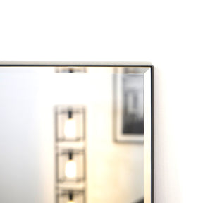 Large Frameless Full Length Rectangular Mirror corner detail