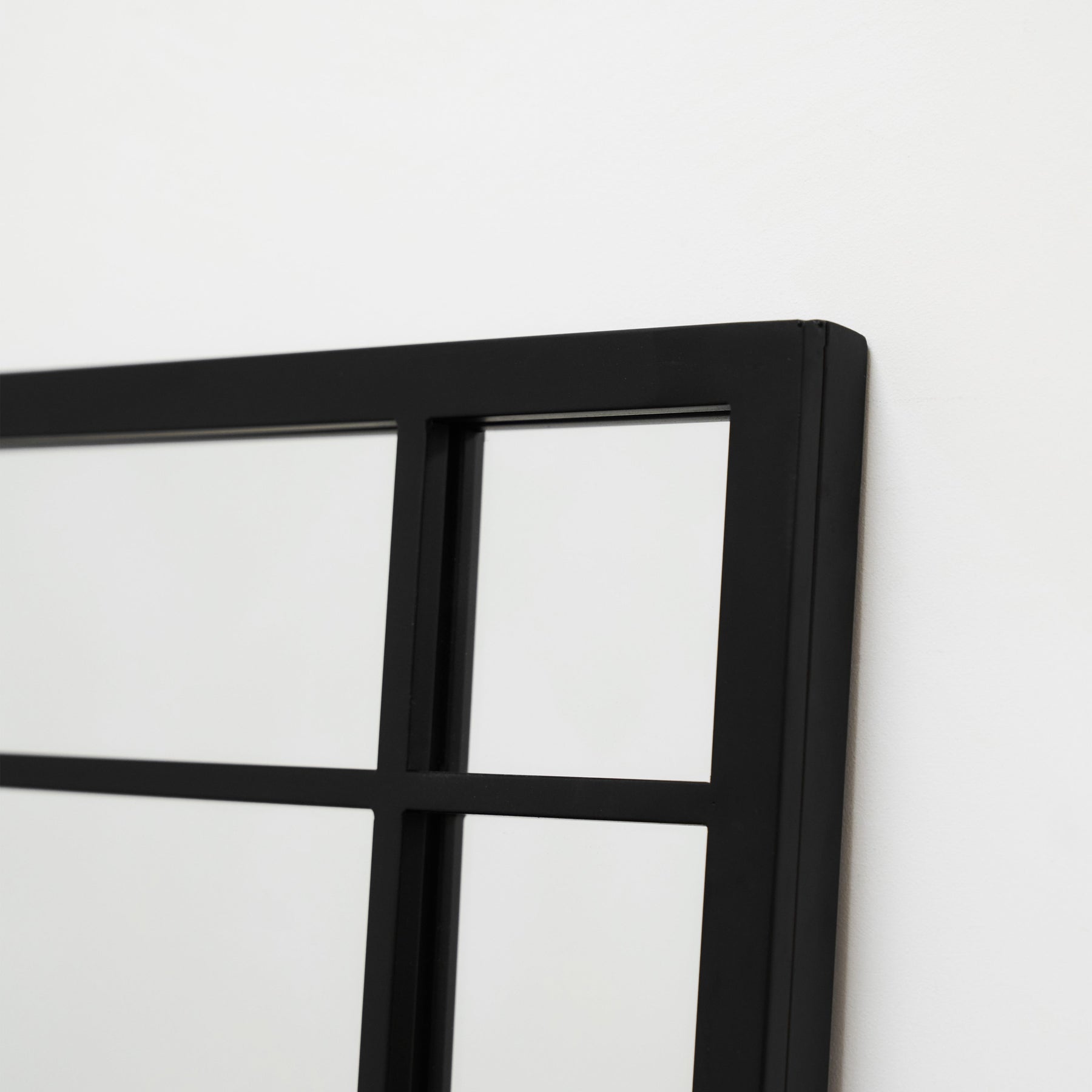 Bexley - Black Rectangular Metal Wall Mirror 100cm x 70cm