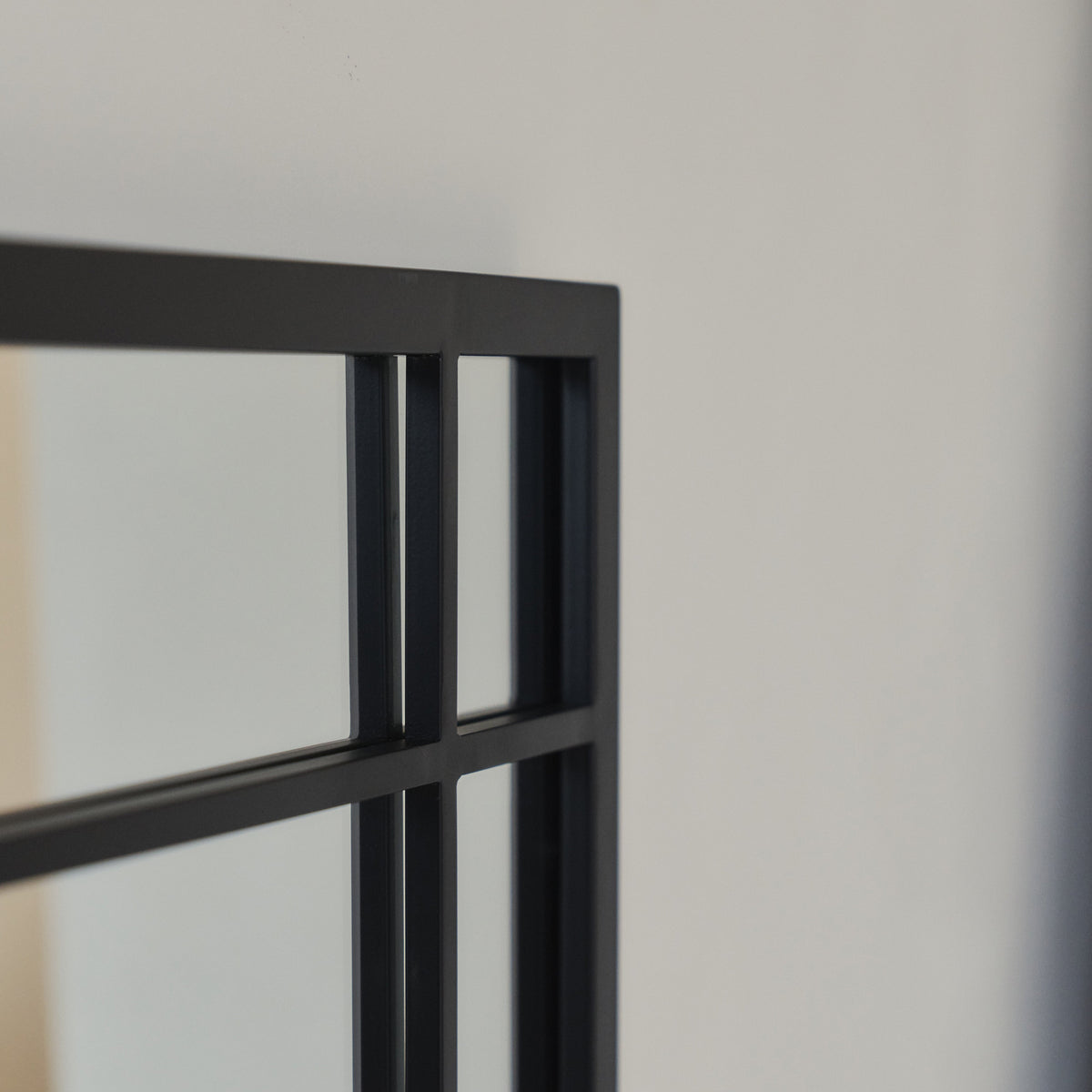 Bexley - Black Rectangular Metal Wall Mirror 100cm x 70cm