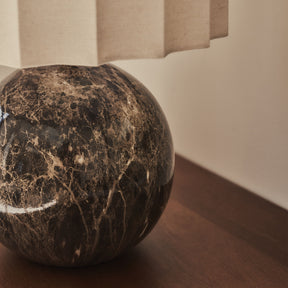 Caia - Dark Emperador Scallop Shade Table Lamp