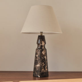 Sienna - Dark Emperador Conical Shade Table Lamp