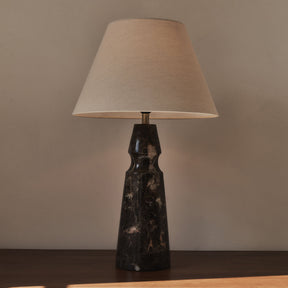 Sienna - Dark Emperador Conical Shade Table Lamp