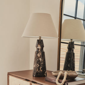 Sienna - Dark Emperador Conical Shade Table Lamp
