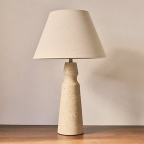 Sienna - Travertine Conical Shade Table Lamp