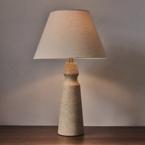 Sienna - Travertine Conical Shade Table Lamp