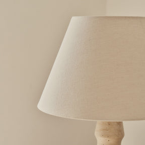 Sienna - Travertine Conical Shade Table Lamp