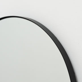 Full Length Black Arched Large Metal Mirror arched frame