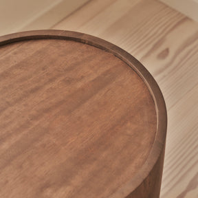 Fairmont - Warm Wood Premium Round Side Table