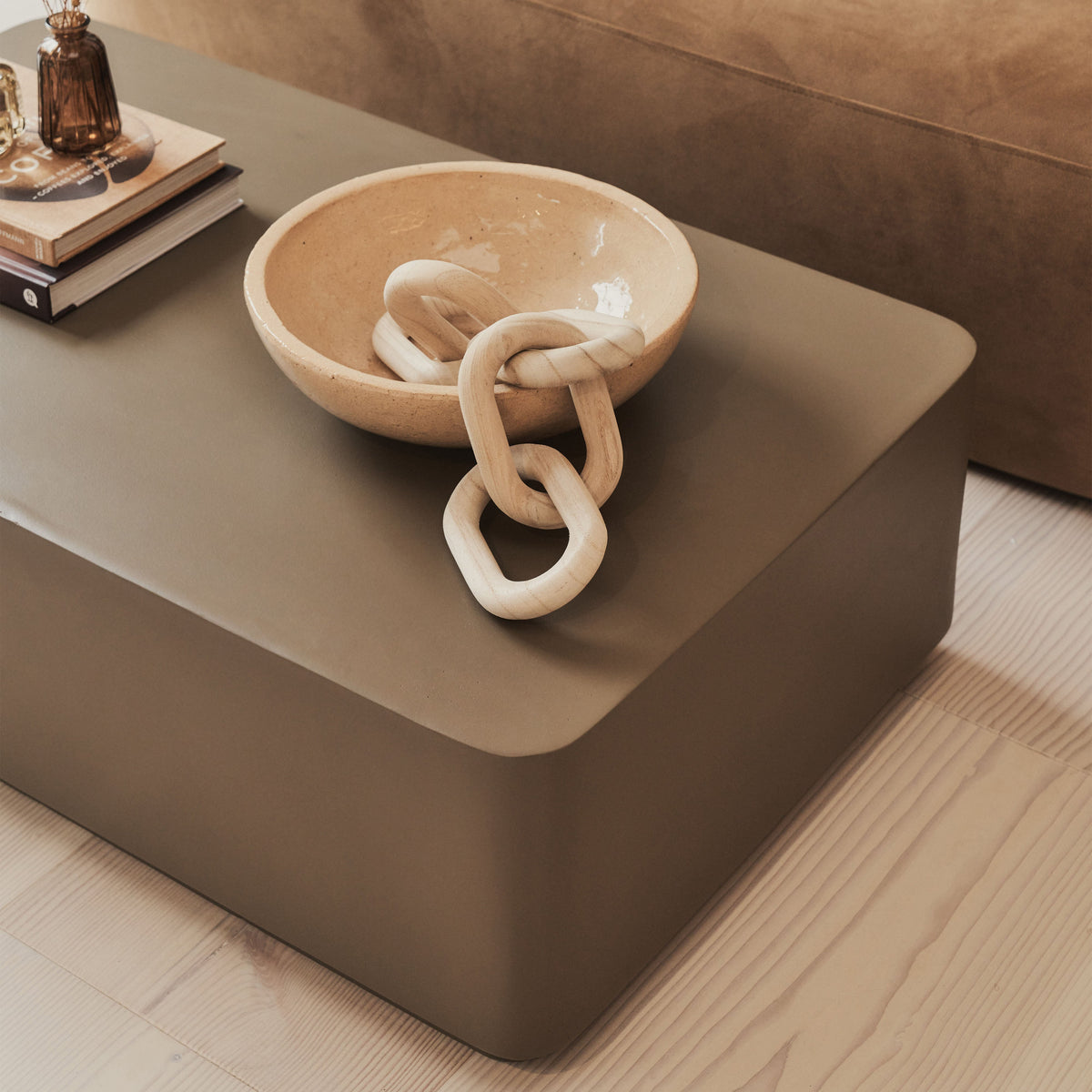 Angelo - Minimal Mocha Rectangular Coffee Table Large