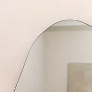 Small Frameless Pond Mirror alternate detail shot of irregular curves