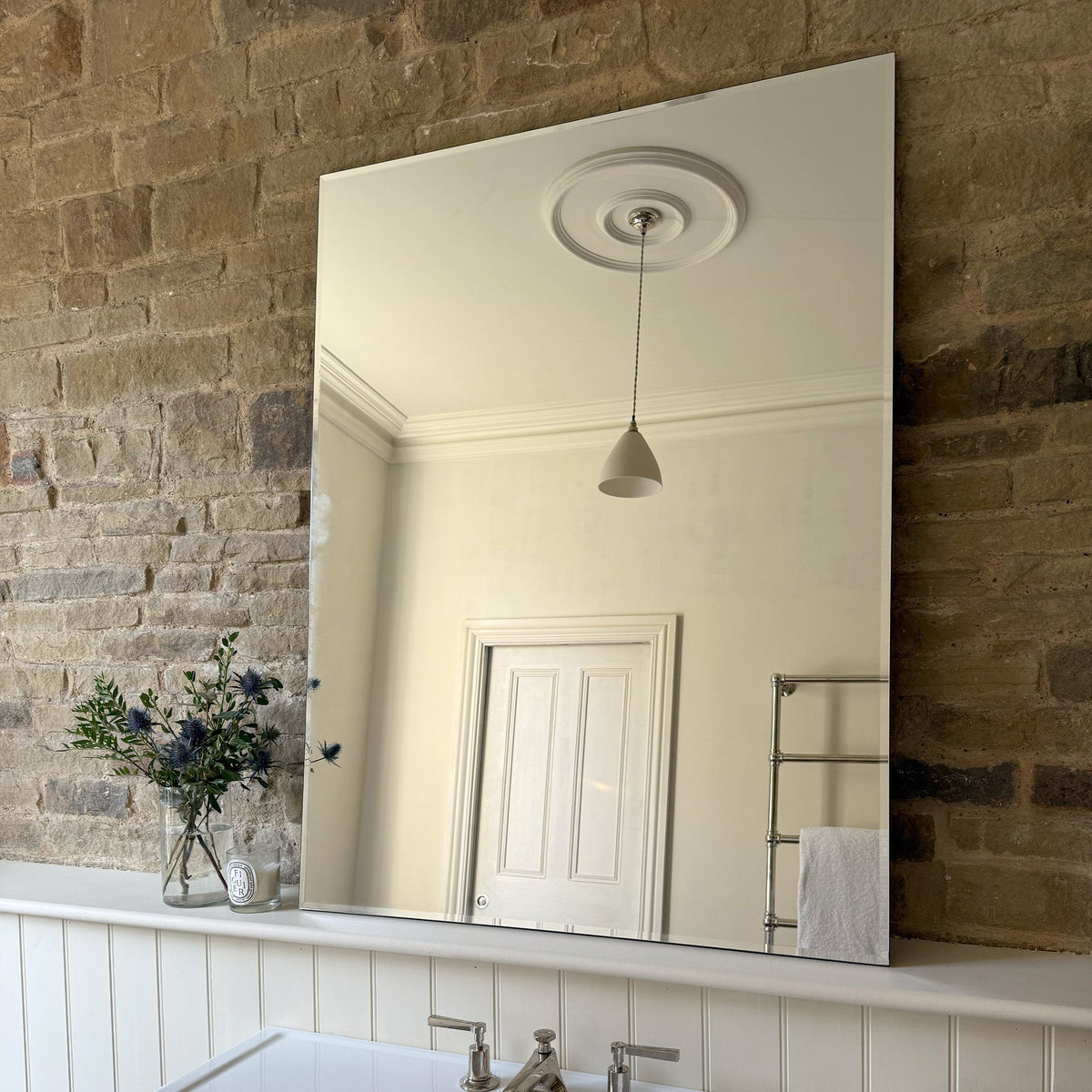 Edge - Large Frameless Rectangular Mirror 120cm x 90cm