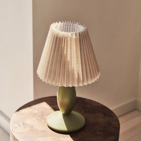 Elba - Olive Pleated Shade Table Lamp
