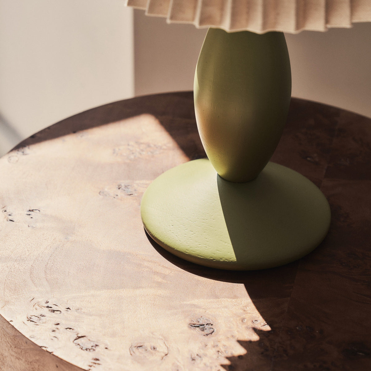 Elba - Olive Pleated Shade Table Lamp