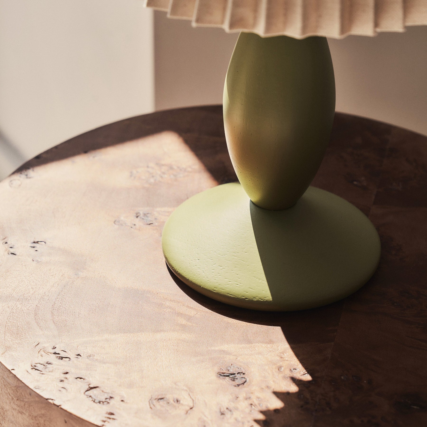 Elba - Olive Pleated Shade Table Lamp