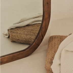 Elowyn - Extra Large Full Length Warm Elm Wood Organic Mirror 180cm x 108cm