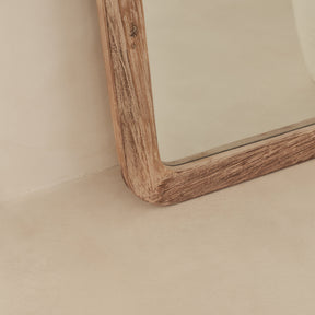 Elowyn - Large Full Length White Washed Elm Wood Organic Mirror 180cm x 80cm