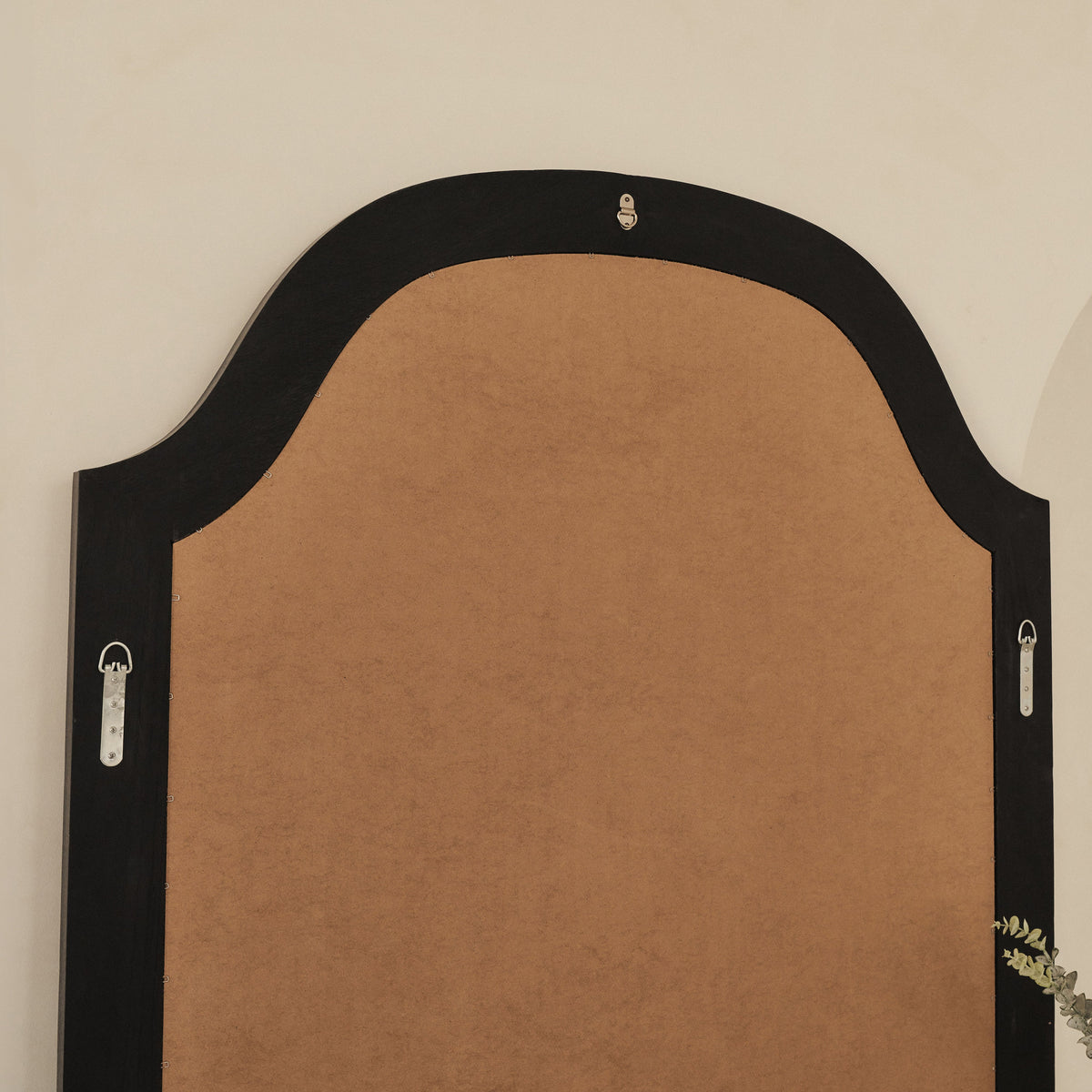 Francisco - Extra Large Arched Full Length Black Wood Mirror 190cm x 120cm