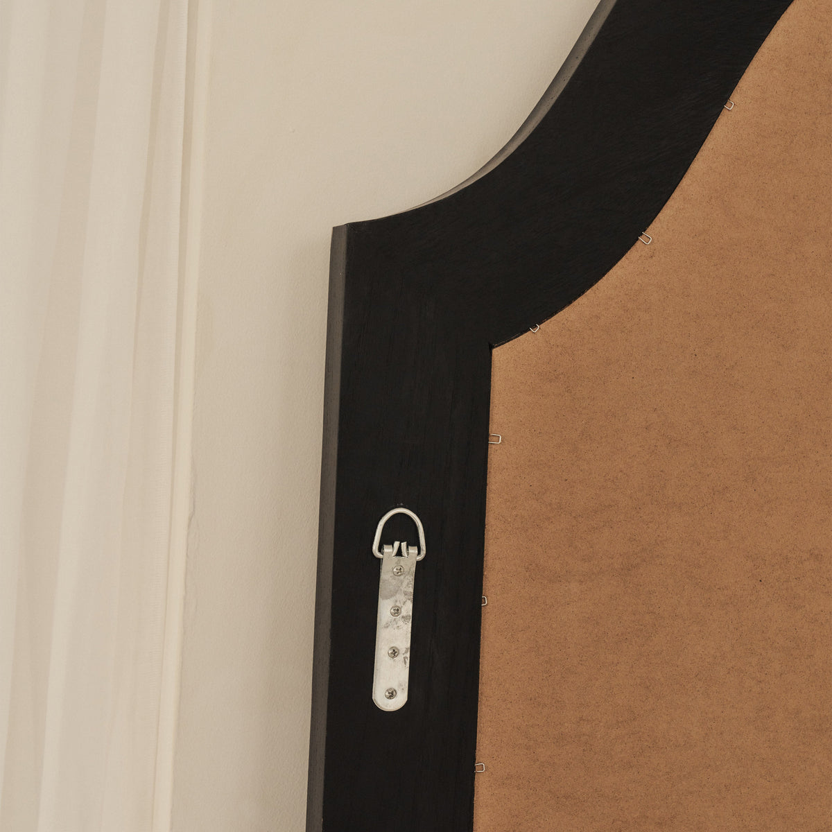 Francisco - Extra Large Arched Full Length Black Wood Mirror 190cm x 120cm