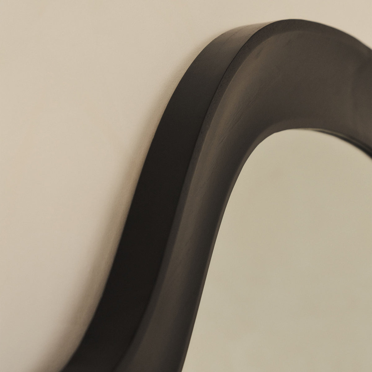 Francisco - Extra Large Arched Full Length Black Wood Mirror 190cm x 120cm
