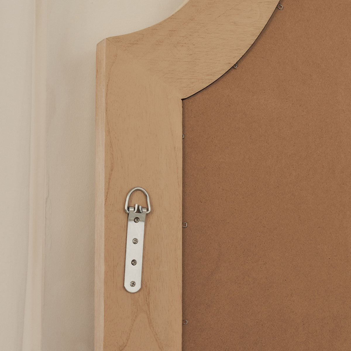 Francisco - Extra Large Arched Full Length White Washed Wood Mirror 190cm x 120cm