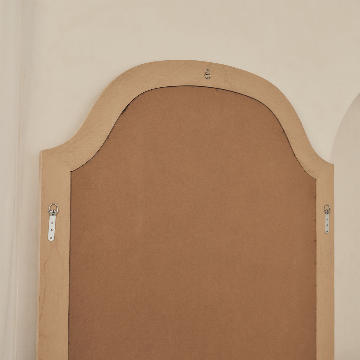 Francisco - Extra Large Arched Full Length White Washed Wood Mirror 190cm x 120cm