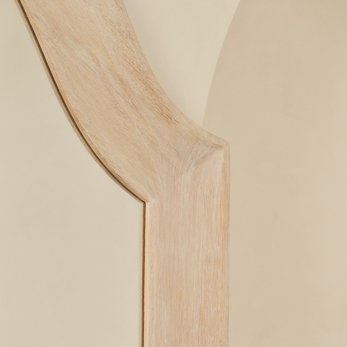Francisco - Extra Large Arched Full Length White Washed Wood Mirror 190cm x 120cm