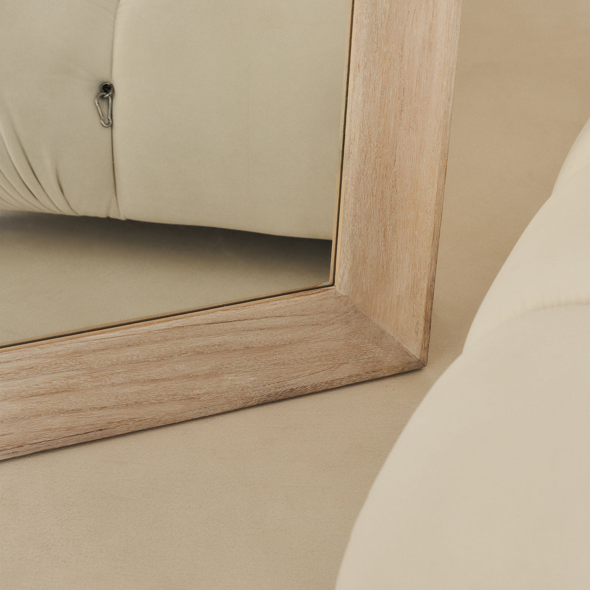 Francisco - Extra Large Arched Full Length White Washed Wood Mirror 190cm x 120cm