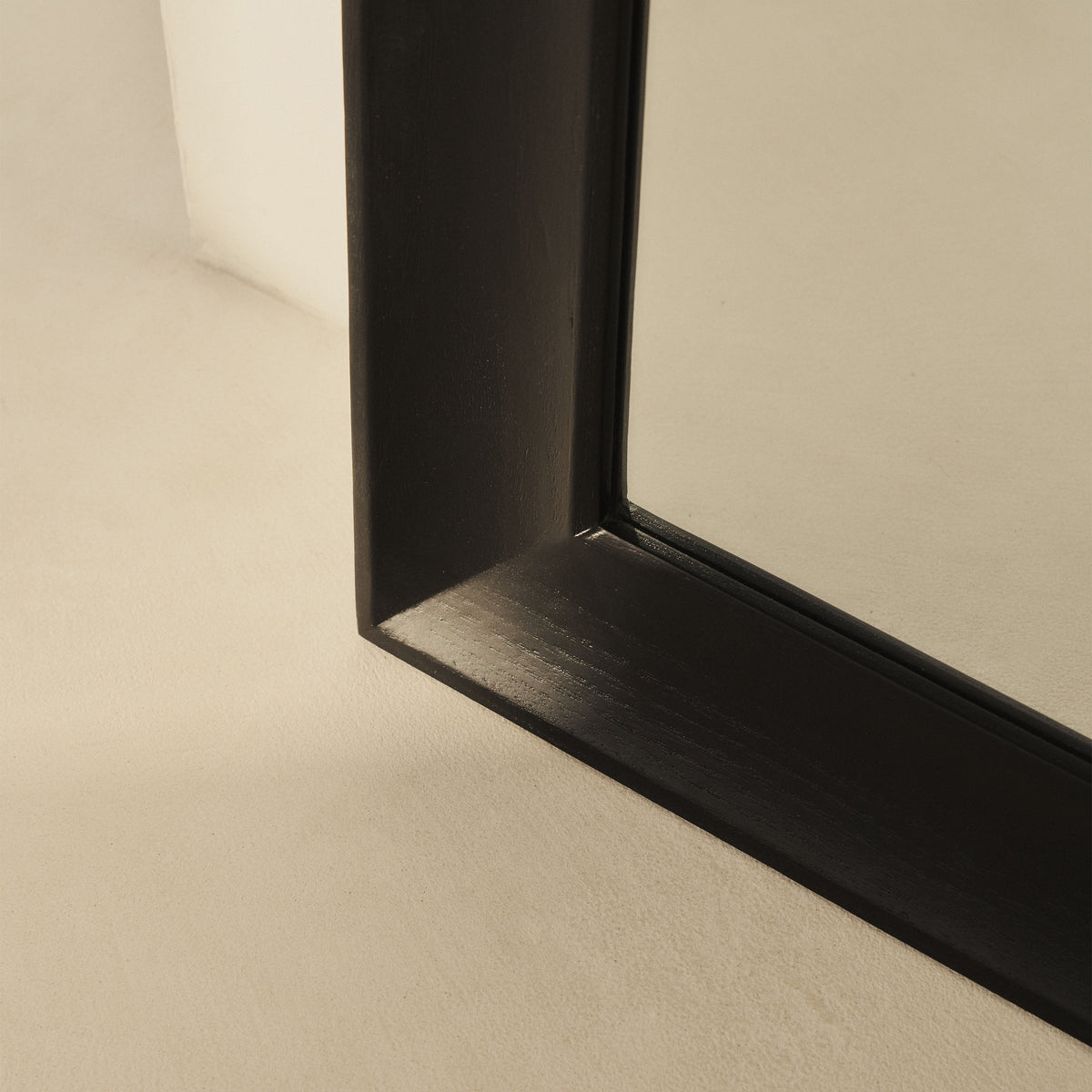 Francisco - Large Arched Full Length Black Wood Mirror 177cm x 79cm