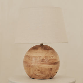 Geneva - Light Wood Drum Shade Table Lamp