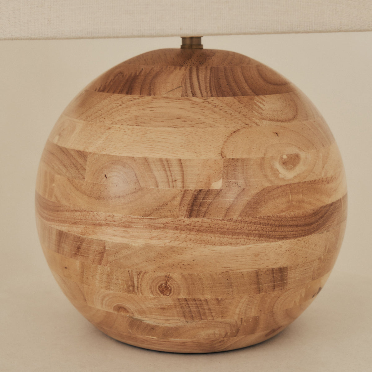 Geneva - Light Wood Drum Shade Table Lamp