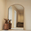 Isla - Extra Large Gold Full Length Arched Metal Mirror 190cm x 120cm