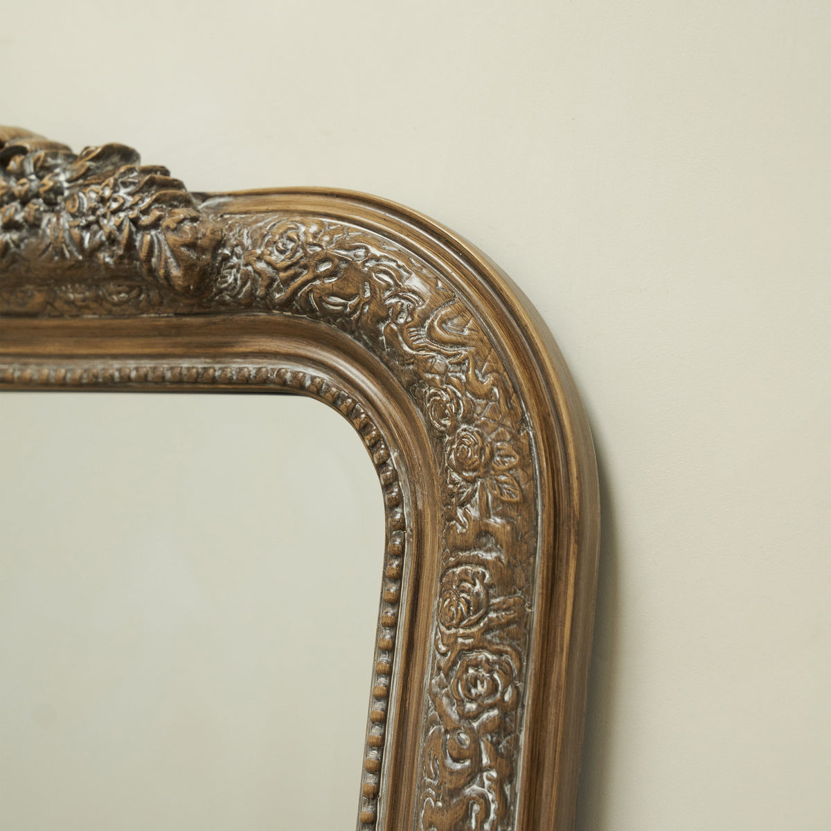 Kensington - Full Length Washed Wood Ornate Mirror 196cm x 100cm