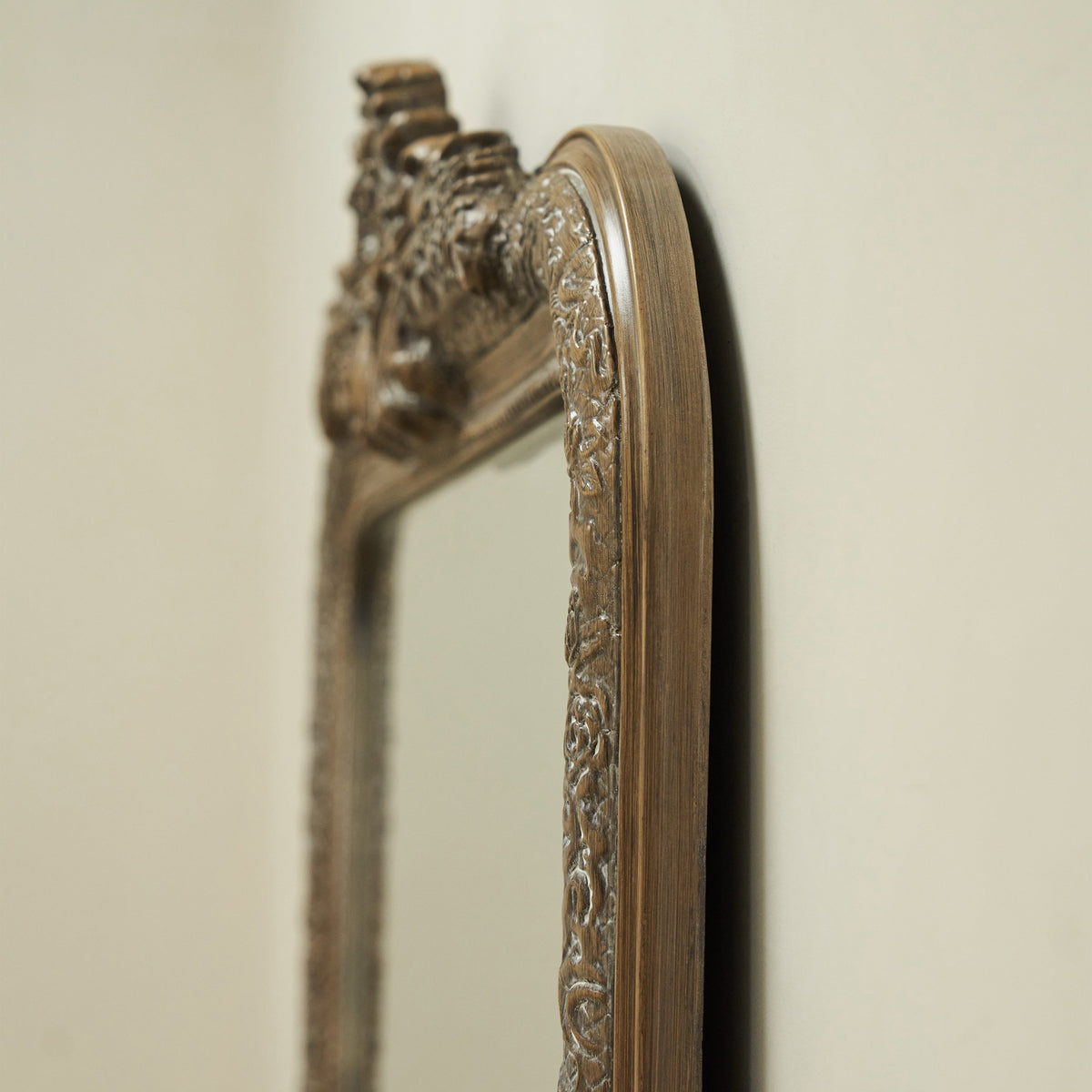 Kensington - Full Length Washed Wood Ornate Mirror 196cm x 100cm