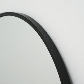 Black Full Length Arched Metal Mirror arch