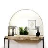 Liberty - Champagne Wide Arched Metal Overmantle Mirror 120cm x 90cm