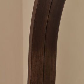 Lilia - Full Length Dark Wood Arched Wooden Mirror 170cm x 80cm