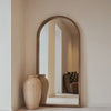 Lilia - Full Length Warm Wood Arched Wooden Mirror 170cm x 80cm