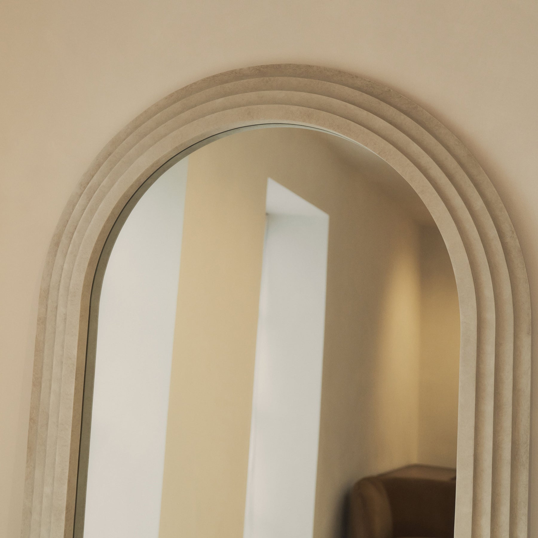 Luciana - Full Length Arched Concrete Mirror 196cm x 104cm