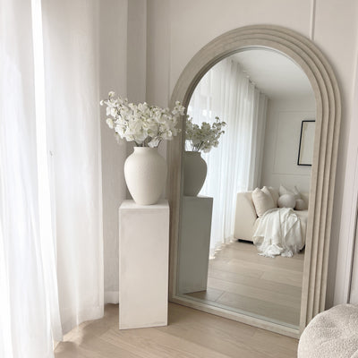 Luciana - Full Length Arched Concrete Mirror 180cm x 110cm