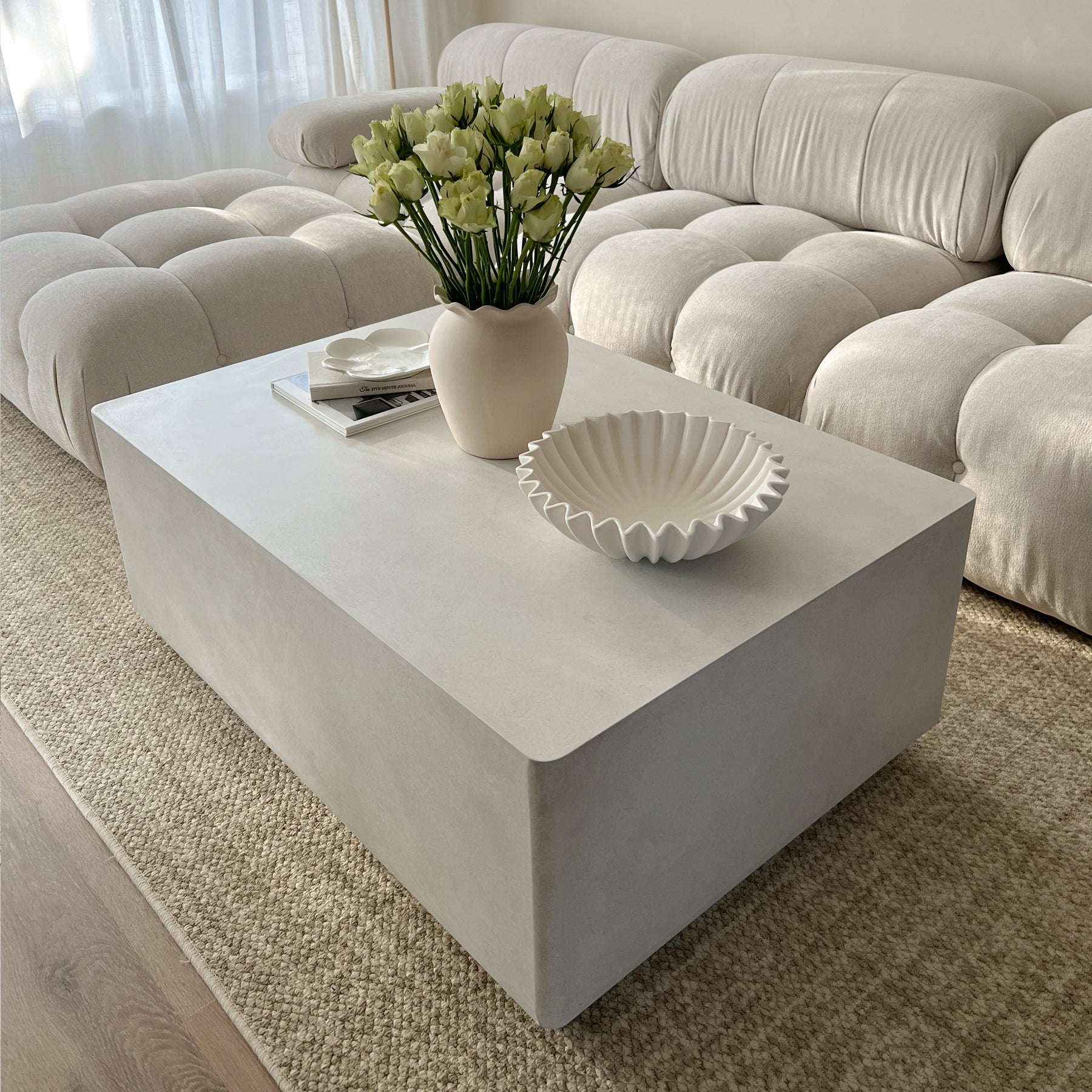 Luciana - Concrete Rectangular Coffee Table
