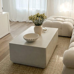Luciana - Concrete Rectangular Coffee Table