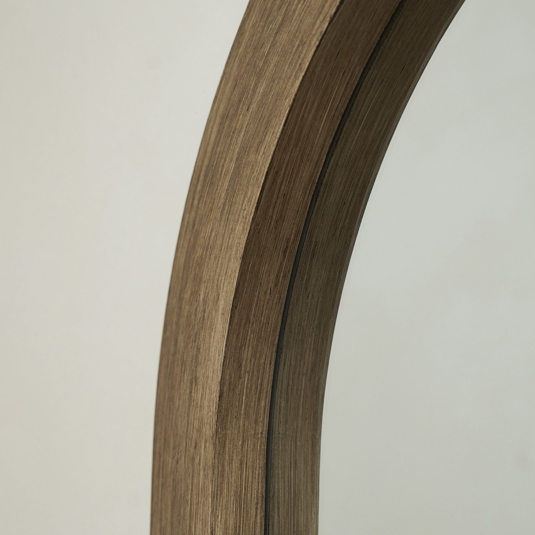 Luciana - Washed Wood Arched Overmantle Mirror 120cm x 100cm