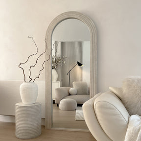 Luciana - Full Length Arched Concrete Mirror 180cm x 80cm