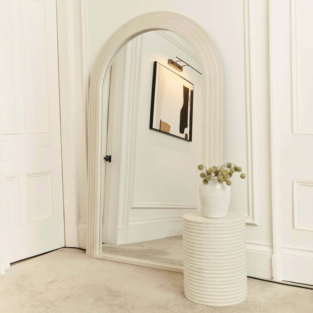 Luciana - Full Length Arched Concrete Mirror 180cm x 110cm