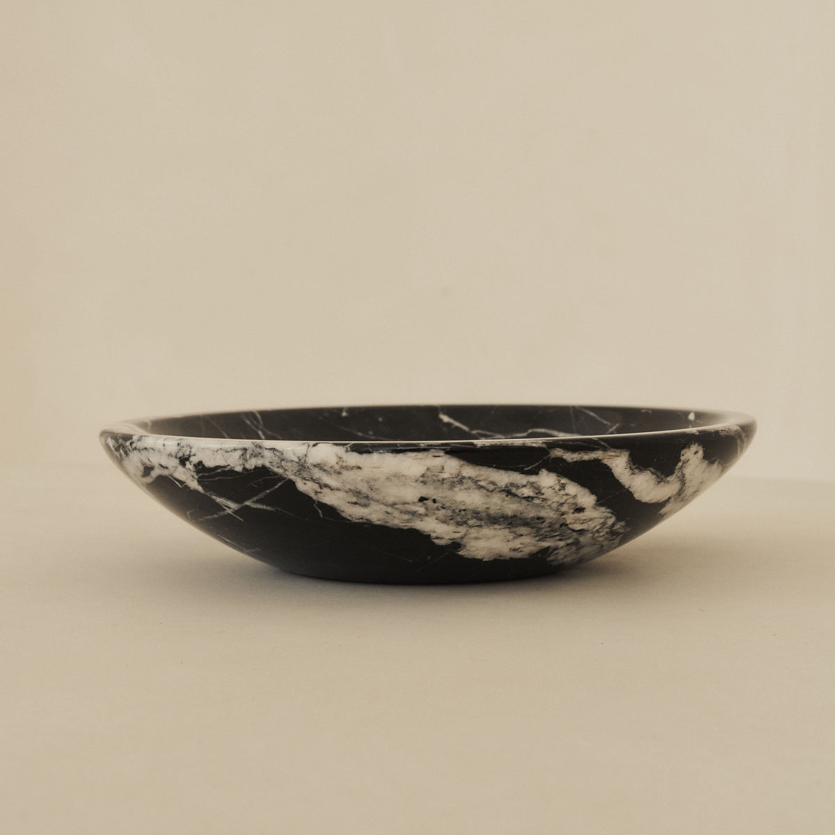 Marbelle - Large Black Marble Decorative Bowl