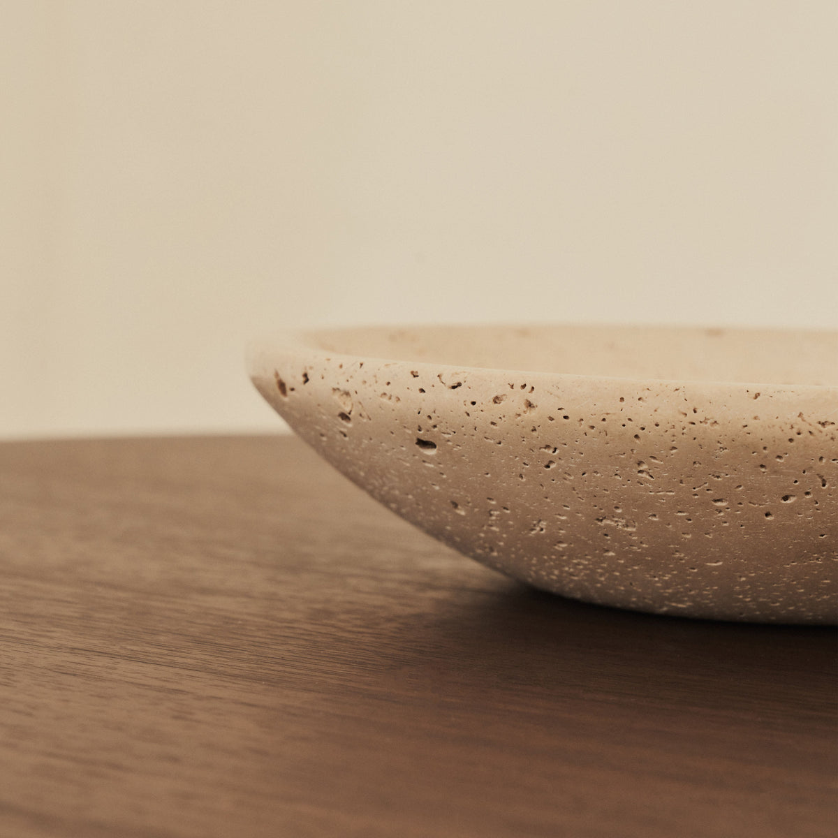 Marbelle - Large Cream Travertine Decorative Bowl
