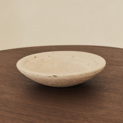 Marbelle - Cream Travertine Decorative Bowl
